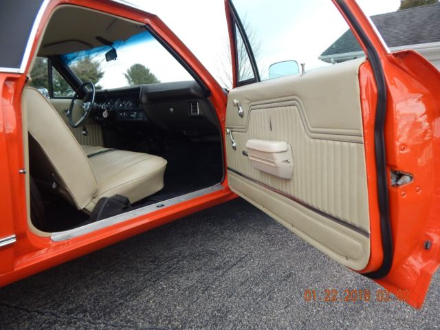 1972 Orange Chevrolet El Camino Standard Cab Pickup