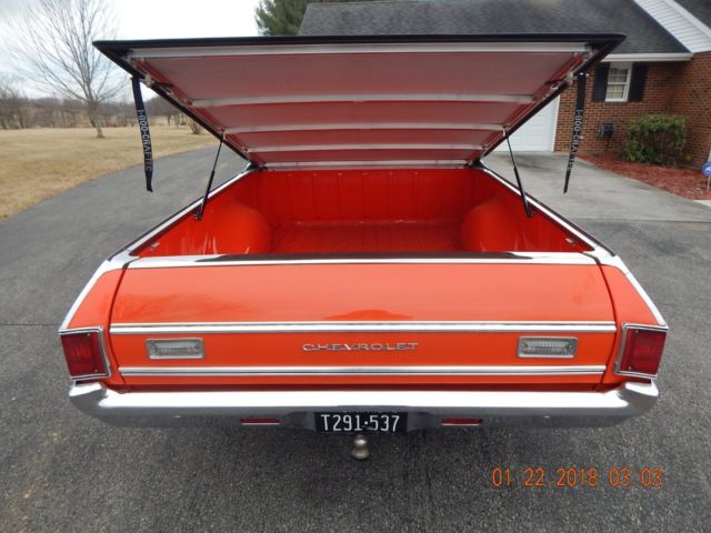 1972 Orange Chevrolet El Camino Standard Cab Pickup