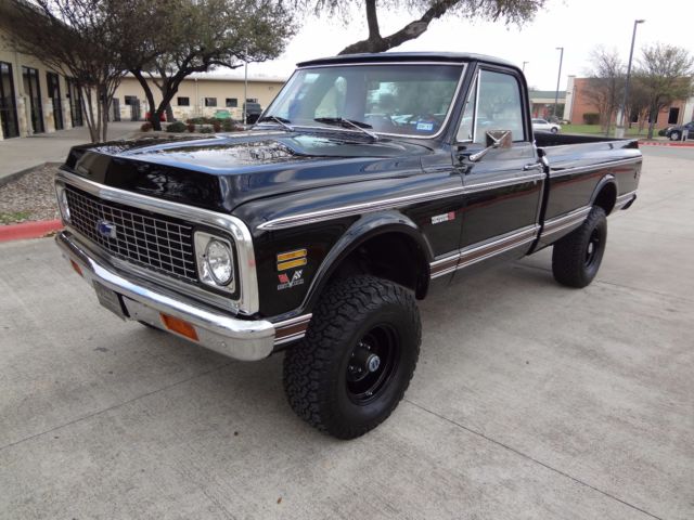 1972 Black Chevrolet C-10