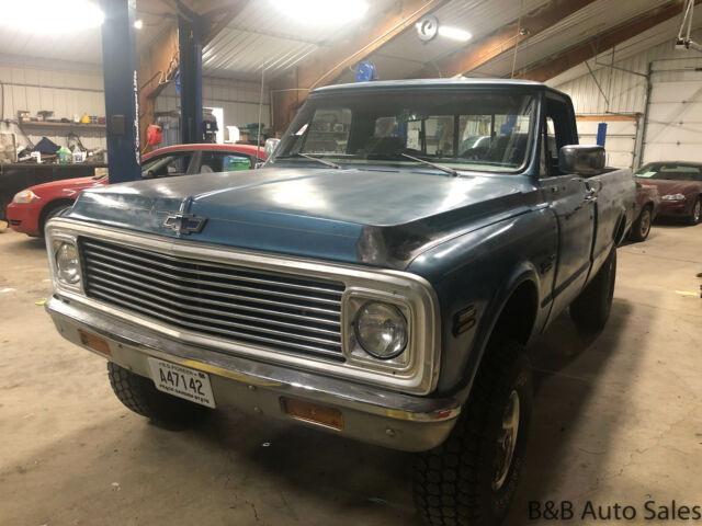 1972 Blue Chevrolet K10 --