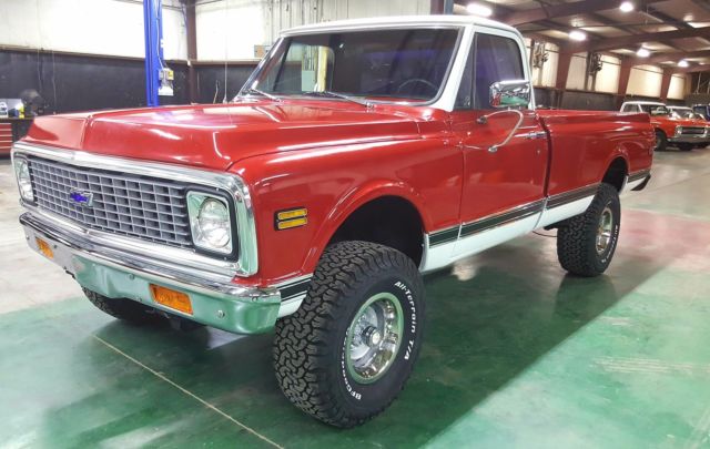 1972 Red Chevrolet K10 Pickup Standard Cab Pickup