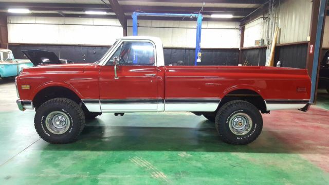 1972 Red Chevrolet K10 Pickup Standard Cab Pickup