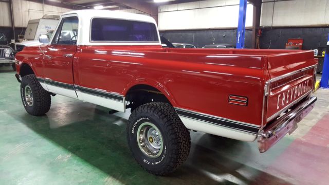 1972 Red Chevrolet K10 Pickup Standard Cab Pickup