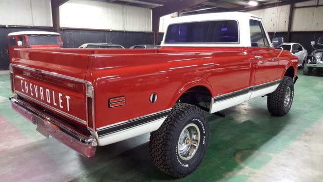 1972 Red Chevrolet K10 Pickup Standard Cab Pickup