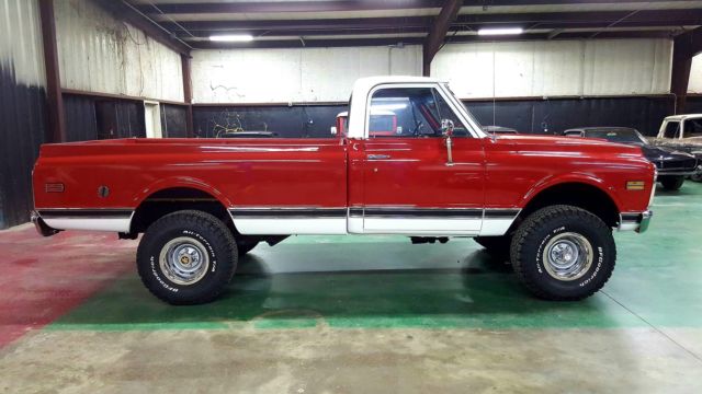 1972 Red Chevrolet K10 Pickup Standard Cab Pickup