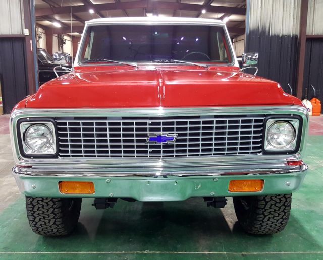 1972 Red Chevrolet K10 Pickup Standard Cab Pickup