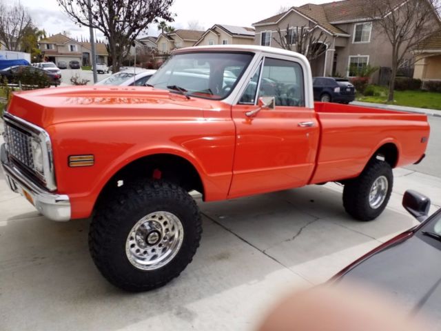 1972 Orange Chevrolet C/K Pickup 2500 Truck