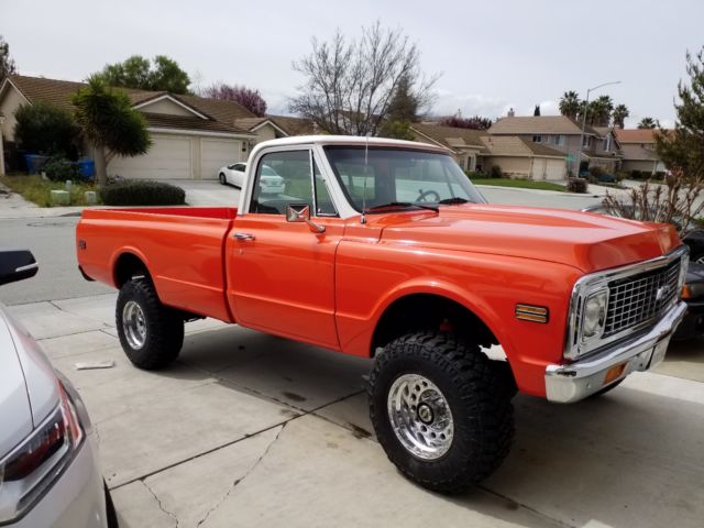 1972 Orange Chevrolet C/K Pickup 2500 Truck