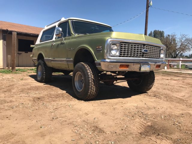 1972 green Chevrolet Blazer SUV