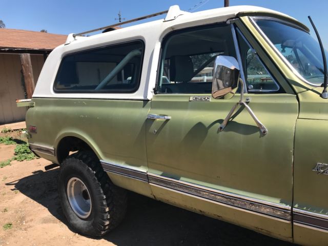 1972 green Chevrolet Blazer SUV