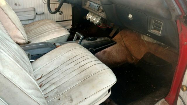 1972 Red Chevrolet Malibu Convertible