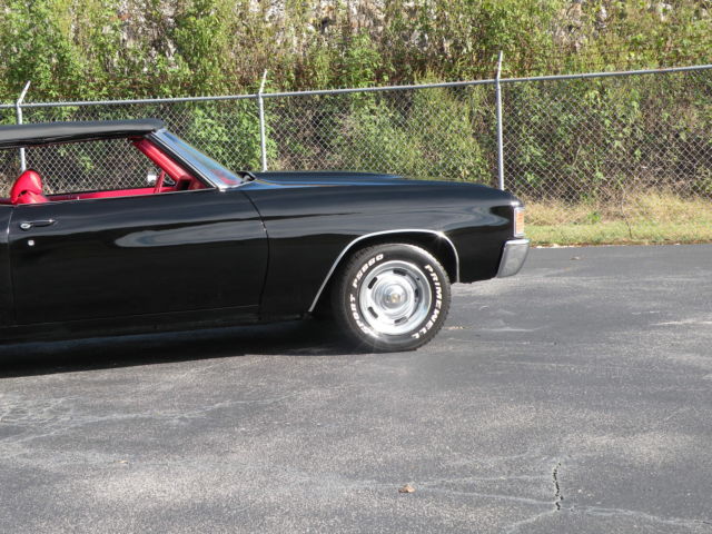 1972 Black Chevrolet Malibu Convertible