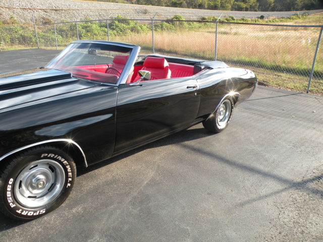1972 Black Chevrolet Malibu Convertible