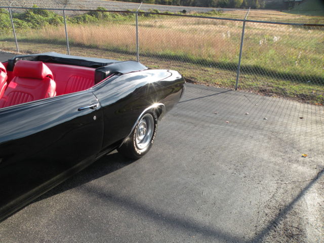 1972 Black Chevrolet Malibu Convertible