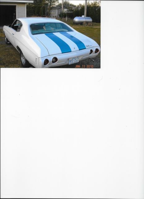 1972 White Chevrolet Malibu Coupe