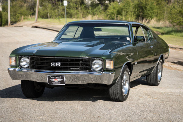 1972 Green Chevrolet Malibu Coupe