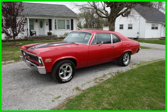 1972 Red Chevrolet Nova Coupe