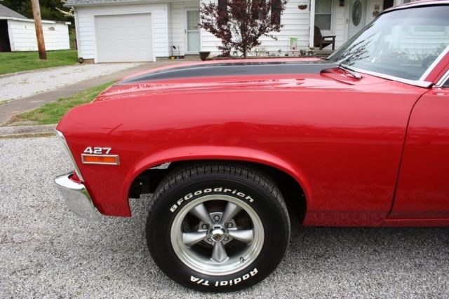 1972 Red Chevrolet Nova Coupe