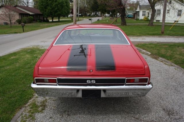 1972 Red Chevrolet Nova Coupe