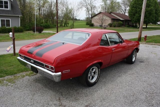 1972 Red Chevrolet Nova Coupe