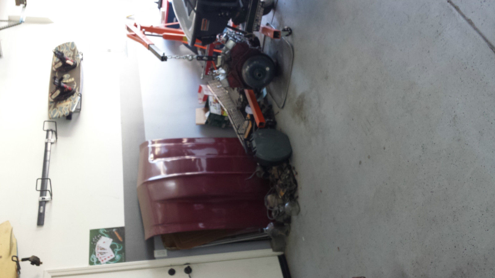 1972 Maroon Chevrolet Nova Coupe