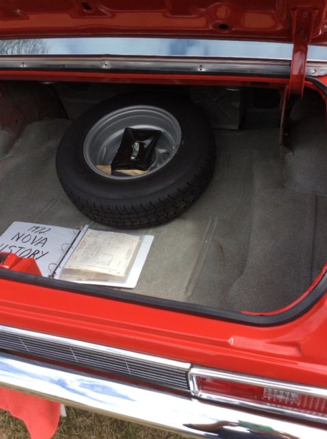 1972 Red Chevrolet Nova Coupe