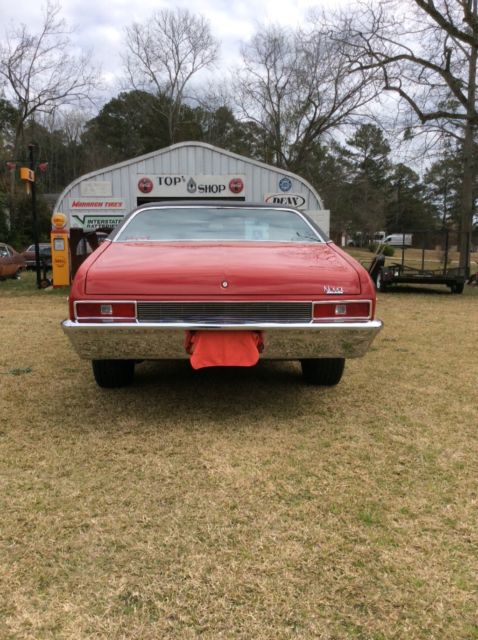 1972 Red Chevrolet Nova Coupe