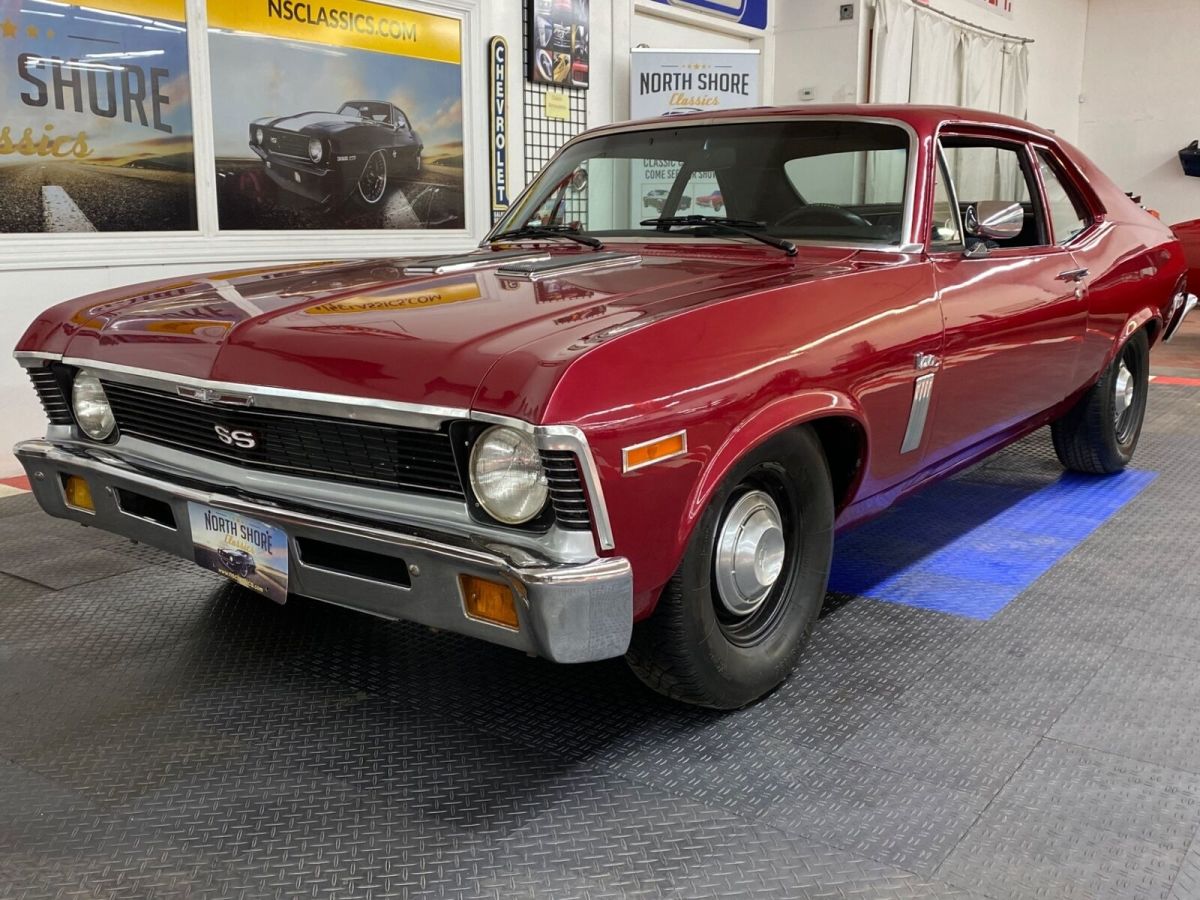 1972 Red Chevrolet Nova Coupe