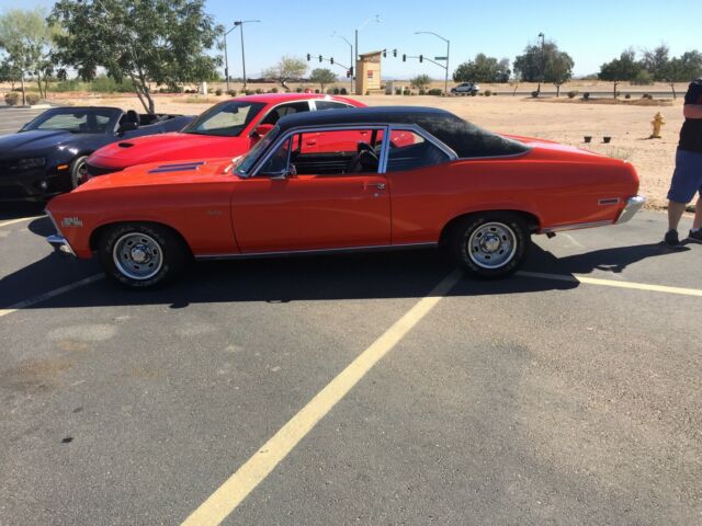 1972 Orange Chevrolet Nova Coupe