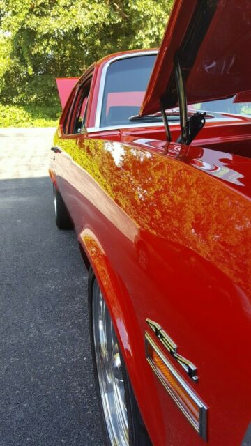 1972 Red Chevrolet Nova Coupe