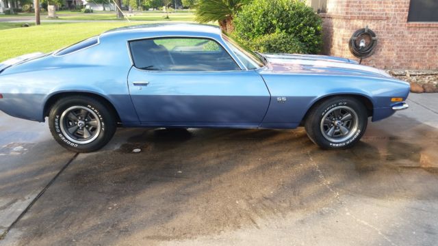 1972 Blue Chevrolet Camaro Coupe