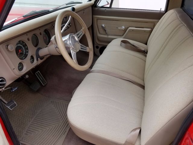 1972 Red Chevrolet C-10 Standard Cab Pickup