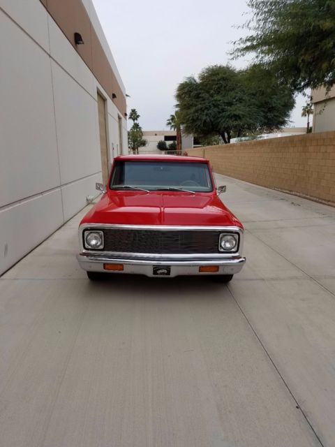 1972 Red Chevrolet C-10 Standard Cab Pickup