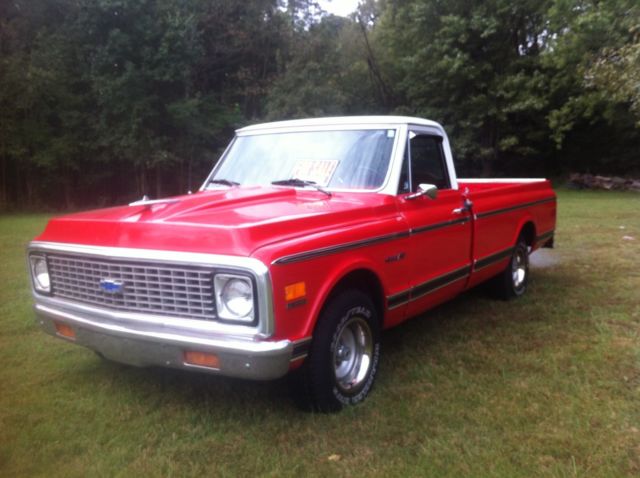1972 Red Chevrolet C-10 Standard Cab Pickup