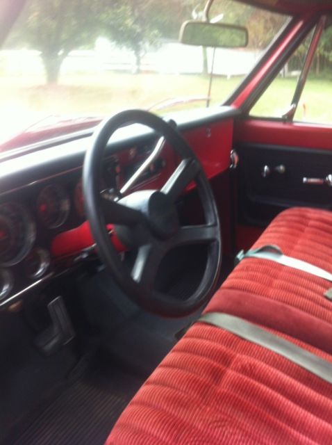 1972 Red Chevrolet C-10 Standard Cab Pickup