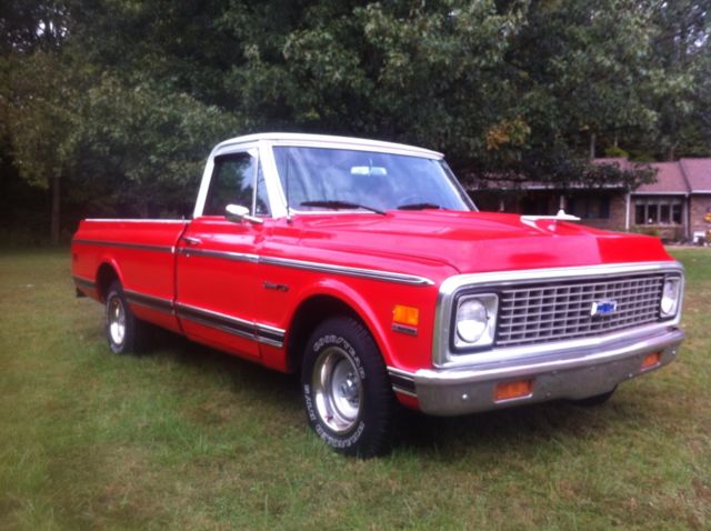 1972 Red Chevrolet C-10 Standard Cab Pickup