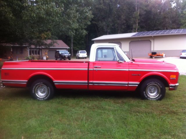 1972 Red Chevrolet C-10 Standard Cab Pickup