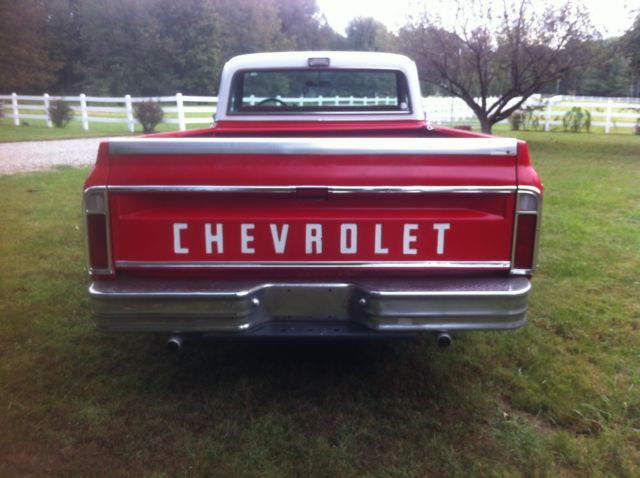 1972 Red Chevrolet C-10 Standard Cab Pickup