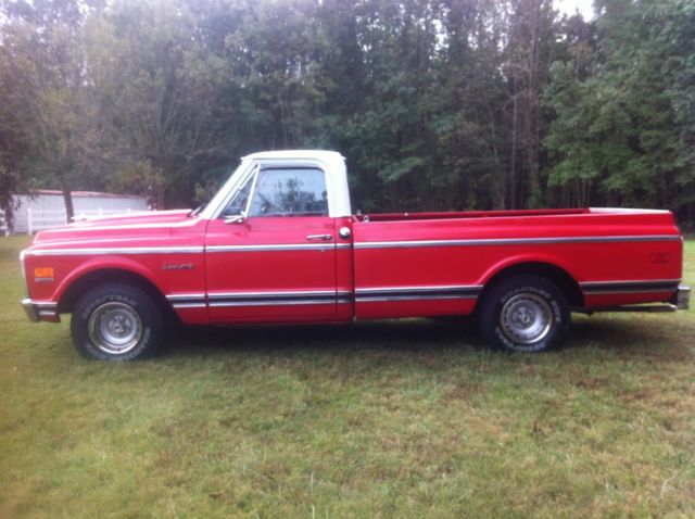 1972 Red Chevrolet C-10 Standard Cab Pickup