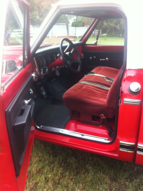 1972 Red Chevrolet C-10 Standard Cab Pickup