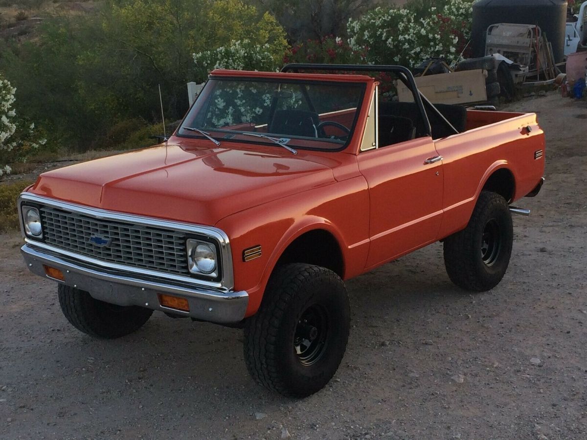 1972 Orange Chevrolet Blazer Convertible