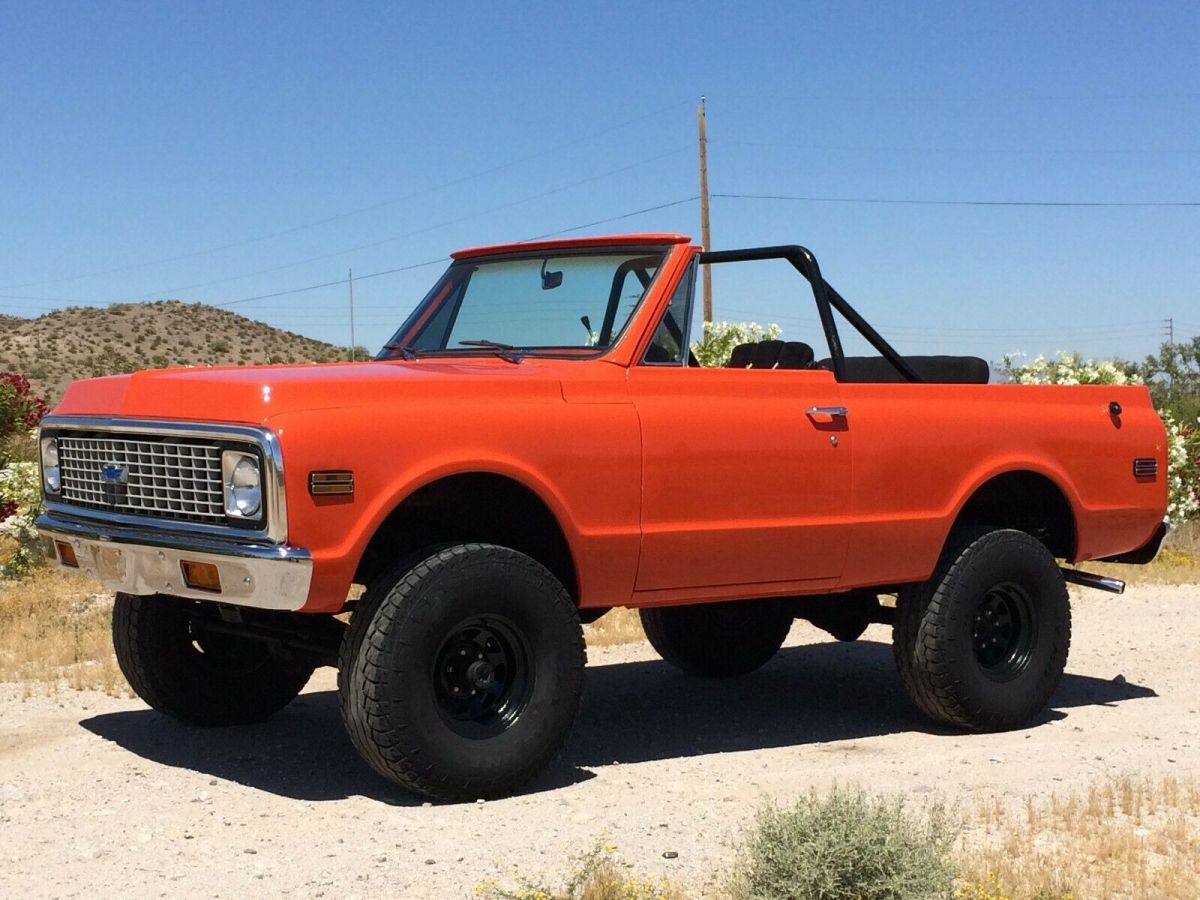 1972 Orange Chevrolet Blazer Convertible