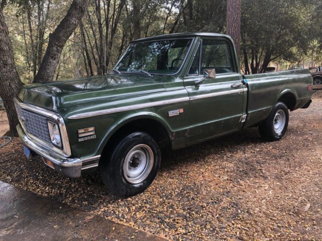 1972 Green Chevrolet C-10 Standard Cab Pickup