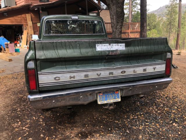 1972 Green Chevrolet C-10 Standard Cab Pickup