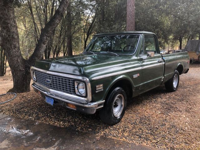 1972 Green Chevrolet C-10 Standard Cab Pickup