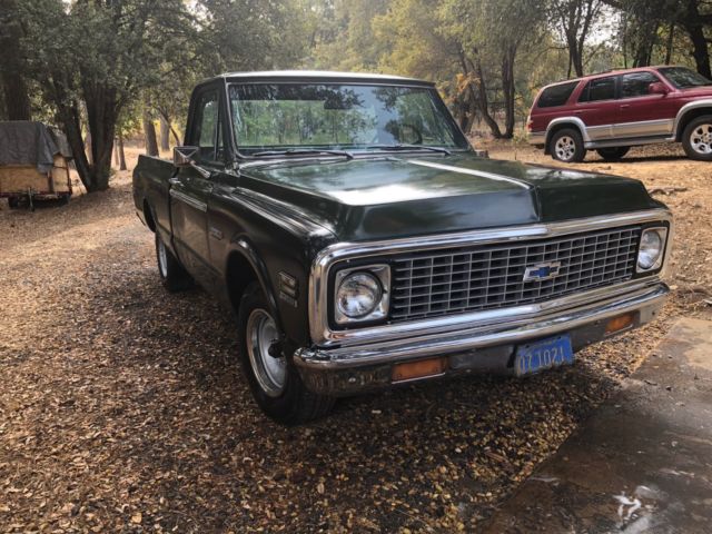 1972 Green Chevrolet C-10 Standard Cab Pickup