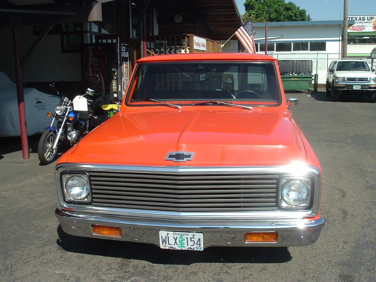 1972 Orange Chevrolet C-10 Standard Cab Pickup