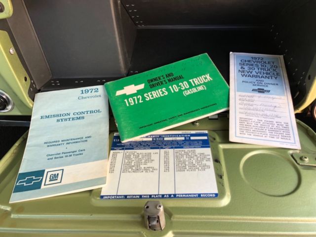 1972 Green Chevrolet C-10