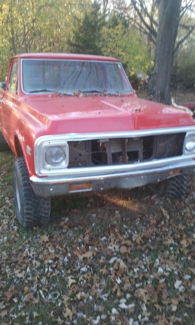 1972 Red Chevrolet C-10 Standard Cab Pickup