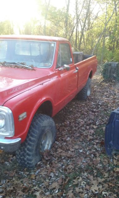 1972 Red Chevrolet C-10 Standard Cab Pickup